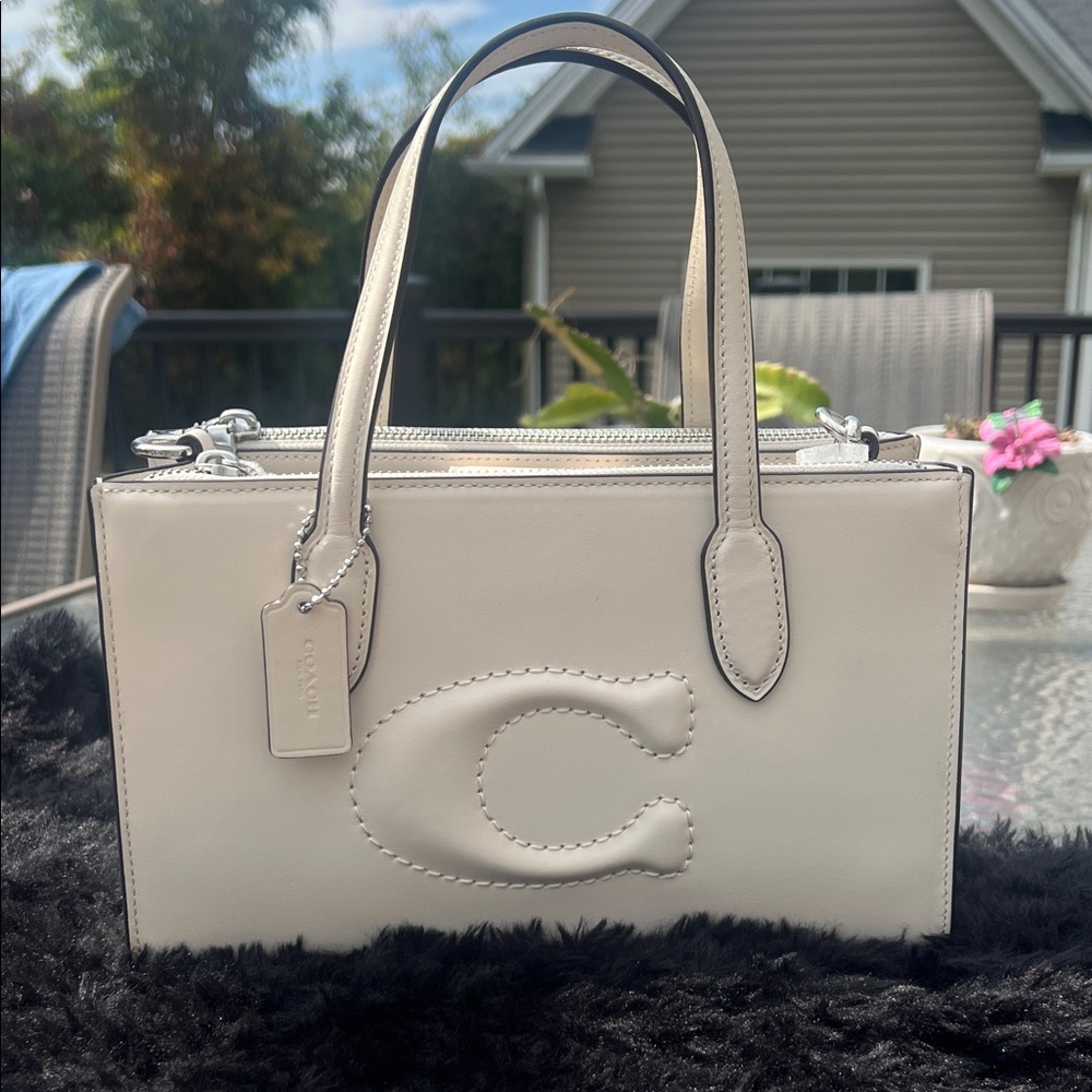 Coach Cream Satchel Bag